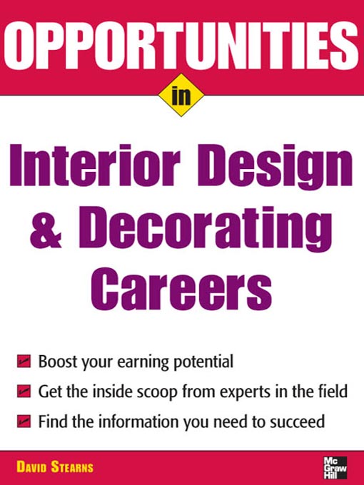 Title details for Opportunities in Design & Decorating Careers by David Stearns - Available